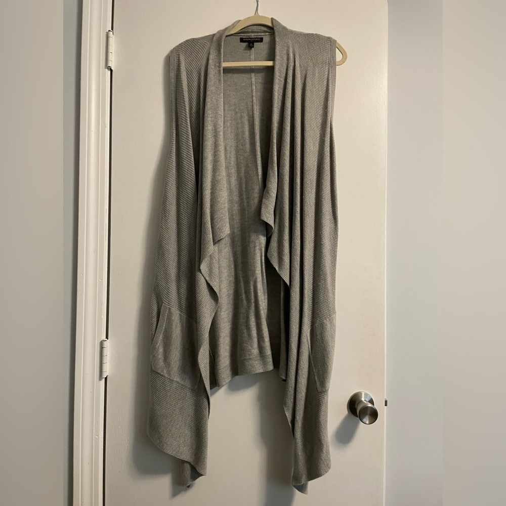 Long gray sweater